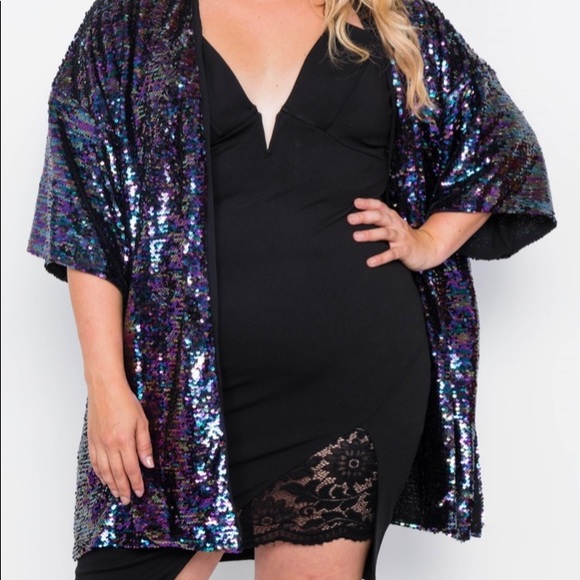 Plus Size Sequin kimono brand new‼️‼️ - Picture 4 of 4